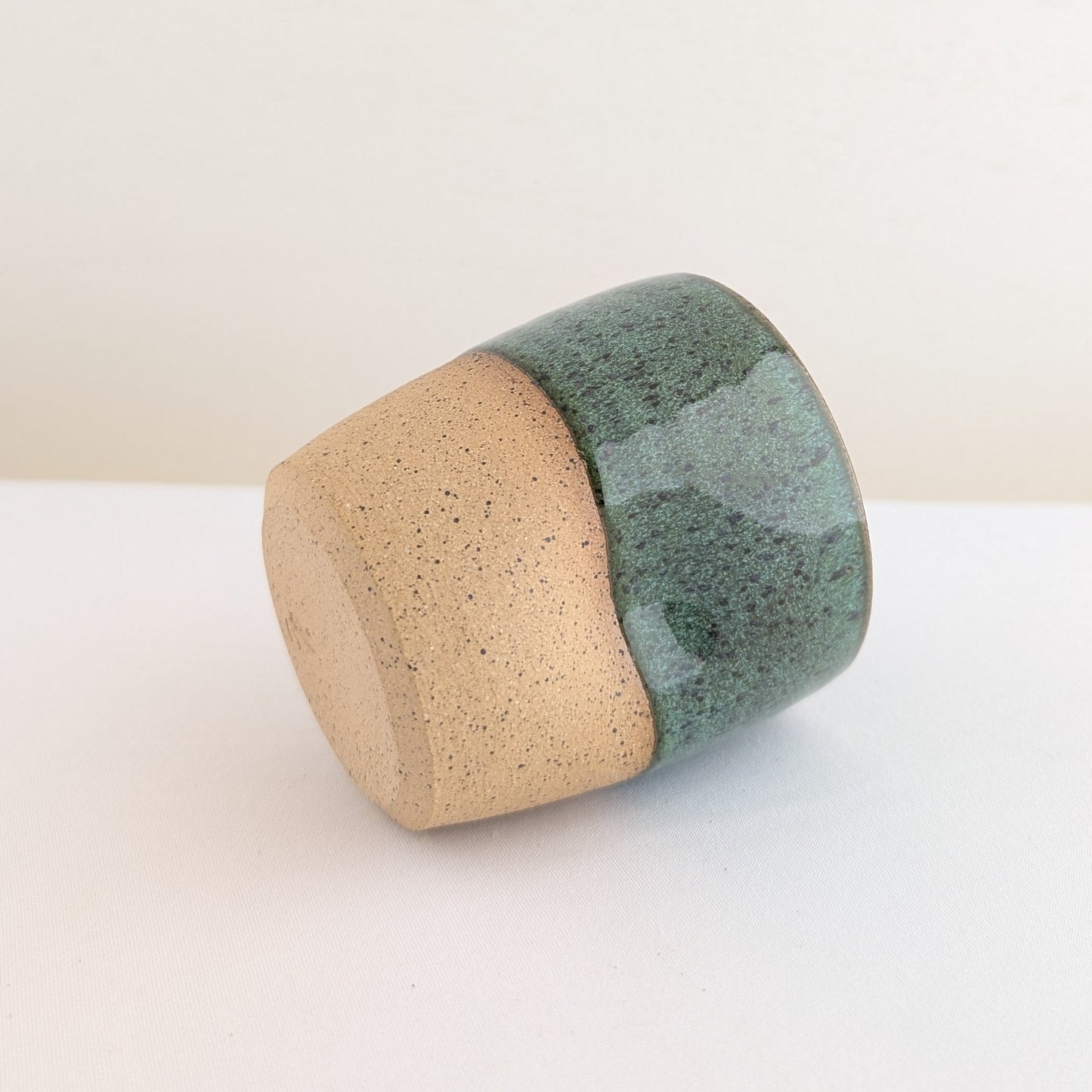 Marbled Forest Teal Thumbprint Mug, Small, Speckled